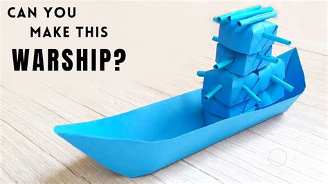 how to make paper battleship.